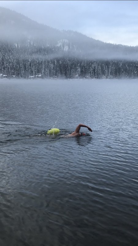 Swimming in the Snow