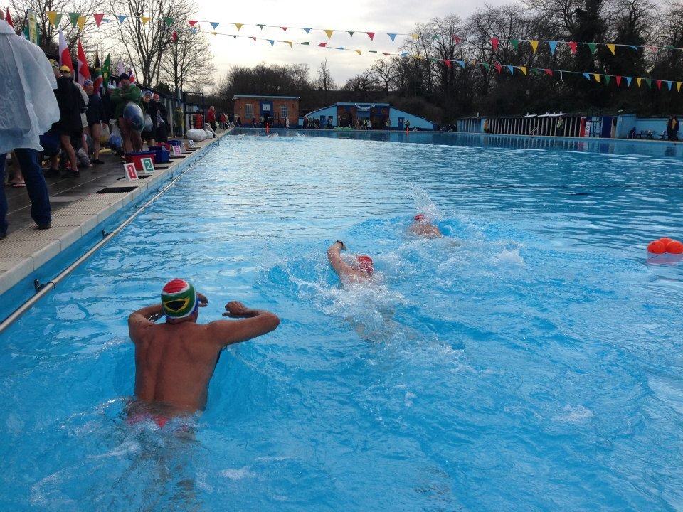Tooting Bec Lido, UK Cold Water Champs 